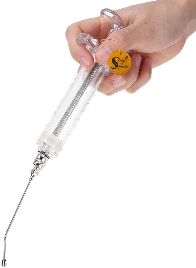 سايج سكوير محقنة تغذية يدوية مربعة قابلة للتعديل من سيج مع مجموعة كاملة للطيور والجراء والقطط والكلاب والقطط والهامستر (30 مل) - Image 4